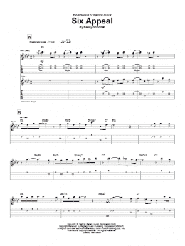 page one of Six Appeal (Guitar Tab)
