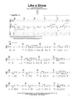 page one of Like A Stone (Guitar Tab)