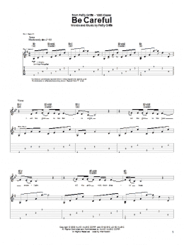 page one of Be Careful (Guitar Tab)