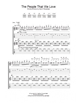 page one of The People That We Love (Guitar Tab)