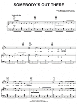 page one of Somebody's Out There (Piano, Vocal & Guitar Chords (Right-Hand Melody))
