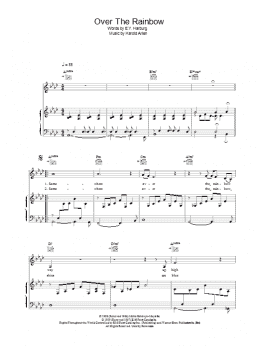 page one of Over The Rainbow (Piano, Vocal & Guitar Chords)
