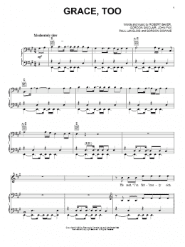 page one of Grace, Too (Piano, Vocal & Guitar Chords (Right-Hand Melody))
