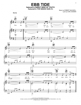 page one of Ebb Tide (Piano, Vocal & Guitar Chords (Right-Hand Melody))