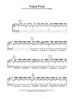 page one of Future Proof (Piano, Vocal & Guitar Chords)