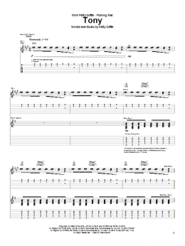 page one of Tony (Guitar Tab)