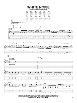 page one of White Noise (Guitar Tab)