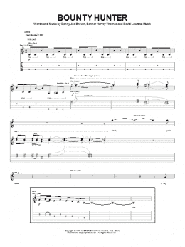 page one of Bounty Hunter (Guitar Tab)