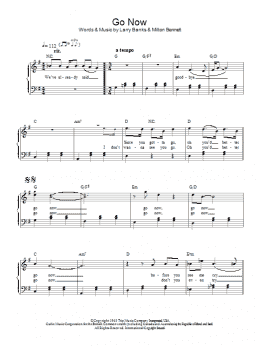 page one of Go Now (Piano Solo)