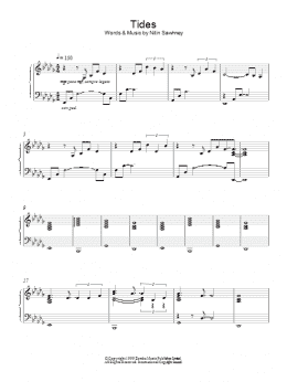 page one of Tides (Piano Solo)