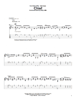 page one of Chief (Guitar Tab)