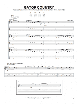 page one of Gator Country (Guitar Tab)