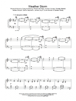 page one of Weather Storm (Piano Solo)