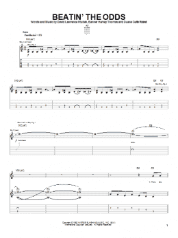 page one of Beatin' The Odds (Guitar Tab)