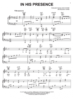 page one of In His Presence (Piano, Vocal & Guitar Chords (Right-Hand Melody))