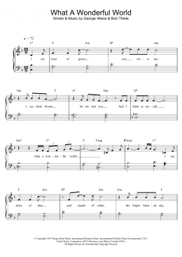 page one of What A Wonderful World (Piano Solo)