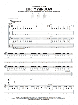 page one of Dirty Window (Guitar Tab)