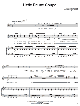 page one of Little Deuce Coupe (Piano & Vocal)