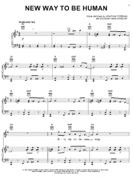 page one of New Way To Be Human (Piano, Vocal & Guitar Chords (Right-Hand Melody))