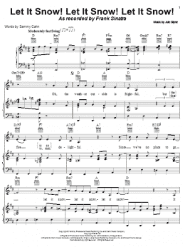 page one of Let It Snow! Let It Snow! Let It Snow! (Piano, Vocal & Guitar Chords (Right-Hand Melody))