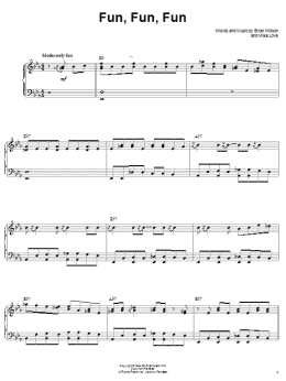 page one of Fun, Fun, Fun (Piano & Vocal)