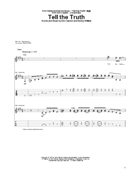 page one of Tell The Truth (Guitar Tab)