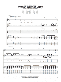page one of Watch Out For Lucy (Guitar Tab)