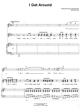 page one of I Get Around (Piano & Vocal)