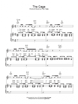page one of The Cage (Piano, Vocal & Guitar Chords)