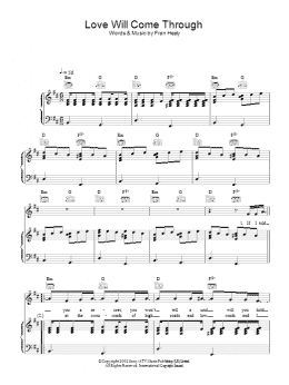 page one of Love Will Come Through (Piano, Vocal & Guitar Chords)
