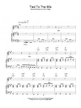 page one of Tied To The 90s (Piano, Vocal & Guitar Chords)
