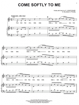 page one of Come Softly To Me (Piano, Vocal & Guitar Chords (Right-Hand Melody))