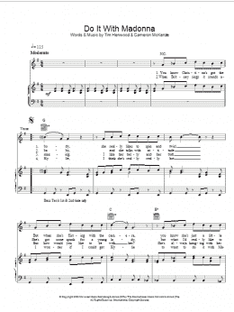 page one of Do It With Madonna (Piano, Vocal & Guitar Chords)