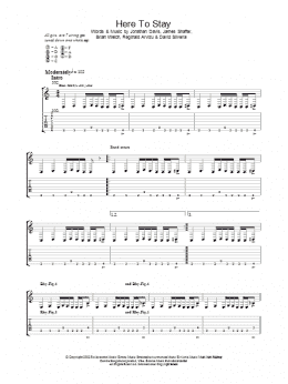 page one of Here To Stay (Guitar Tab)