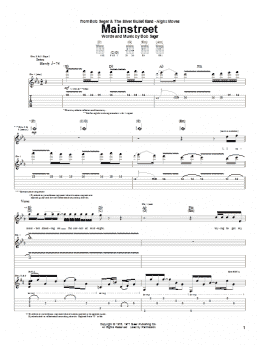page one of Mainstreet (Guitar Tab)