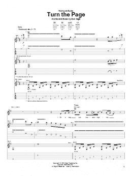 page one of Turn The Page (Guitar Tab)