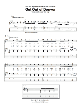 page one of Get Out Of Denver (Guitar Tab)