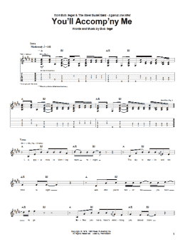 page one of You'll Accomp'ny Me (Guitar Tab)