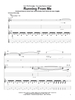 page one of Running From Me (Guitar Tab)