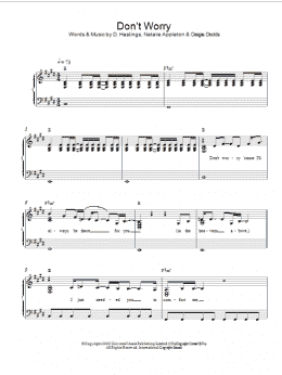 page one of Don't Worry (Piano Solo)