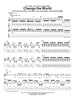 page one of Change The World (Guitar Tab)