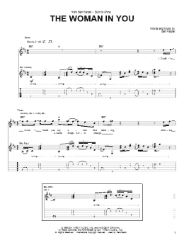 page one of The Woman In You (Guitar Tab)