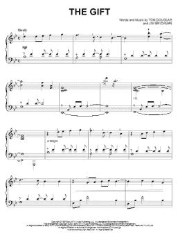 page one of The Gift (Piano Solo)