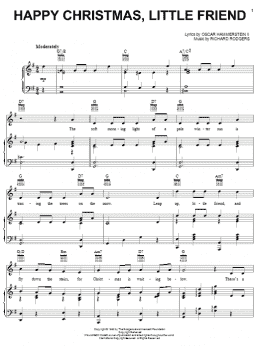 page one of Happy Christmas, Little Friend (Piano, Vocal & Guitar Chords (Right-Hand Melody))
