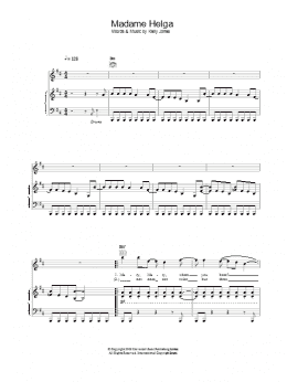 page one of Madame Helga (Piano, Vocal & Guitar Chords)