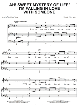 page one of Ah! Sweet Mystery Of Life (Piano, Vocal & Guitar Chords (Right-Hand Melody))
