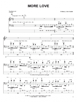page one of More Love (Bass Guitar Tab)