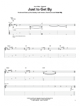 page one of Just To Get By (Guitar Tab)