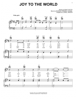 page one of Joy To The World (Piano, Vocal & Guitar Chords (Right-Hand Melody))