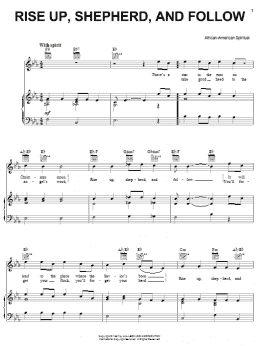 page one of Rise Up, Shepherd, And Follow (Piano, Vocal & Guitar Chords (Right-Hand Melody))